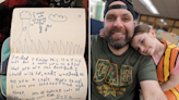 Dad in tears at note 7-year-old daughter left him before going to her mom's