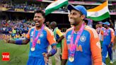 ...honorary life membership to India's T20 WC heroes Hardik Pandya, Suryakumar Yadav, Shivam Dube and Yashasvi Jaiswal | Cricket News - Times...
