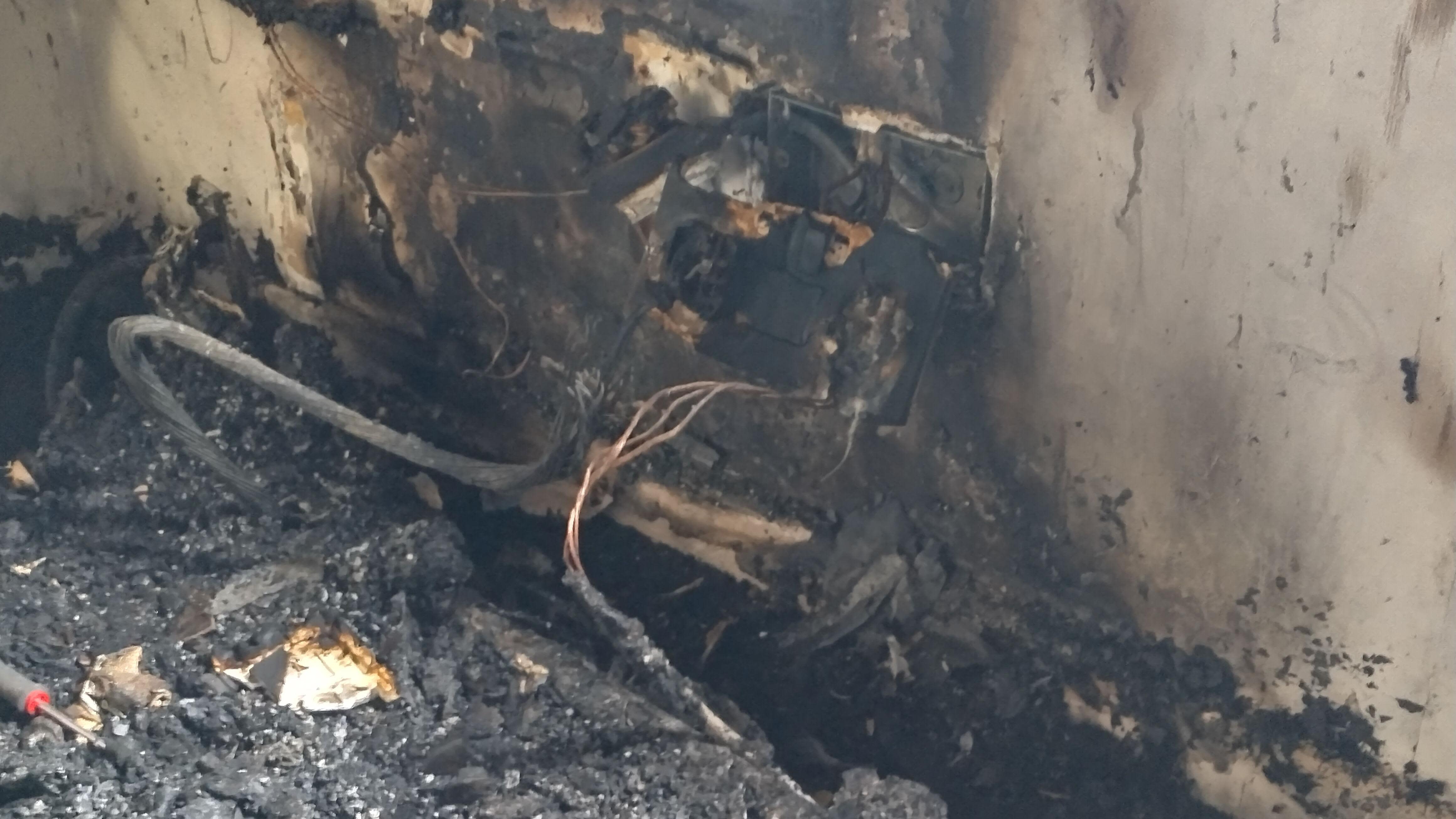 House left uninhabitable after fault starts fire