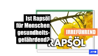 Diese Behauptungen zu Rapsöl sind irreführend