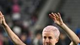 US midfielder Megan Rapinoe celebrates a semi-final victory in last year's National Women's Soccer League playoffs