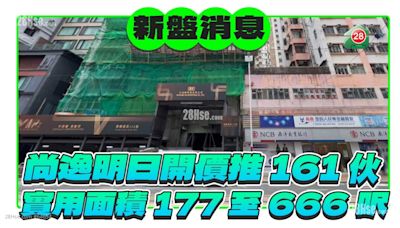 尚逸最快明開價 推161伙實用面積177至666平方呎