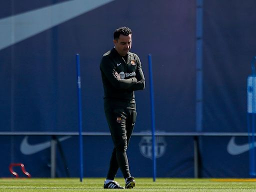 Xavi no da pistas al vestuario