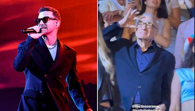 See Martin Scorsese stand up at Justin Timberlake concert: 'The G.O.A.T. came to see me'