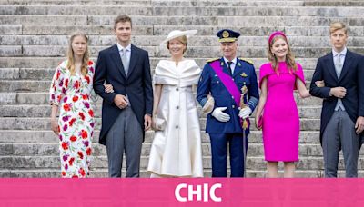 Los protagonistas del día nacional de Bélgica: los 4 hijos de los reyes Felipe y Matilde