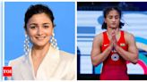 Alia Bhatt comes out in support of 'Champion' Vinesh Phogat after Olympics disqualification; Says,'You are gold' | Hindi Movie News - Times of India