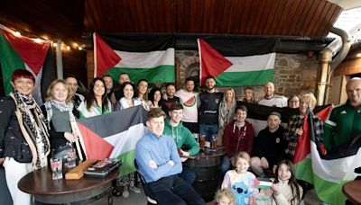 Belfast cyclists stop in Wexford during mammoth cycle for Gaza