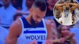 Timberwolves’ Rudy Gobert makes money gesture towards Scott Foster after foul