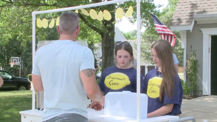 Fallen Fairway police officer Jonah Oswald honored with lemonade stand