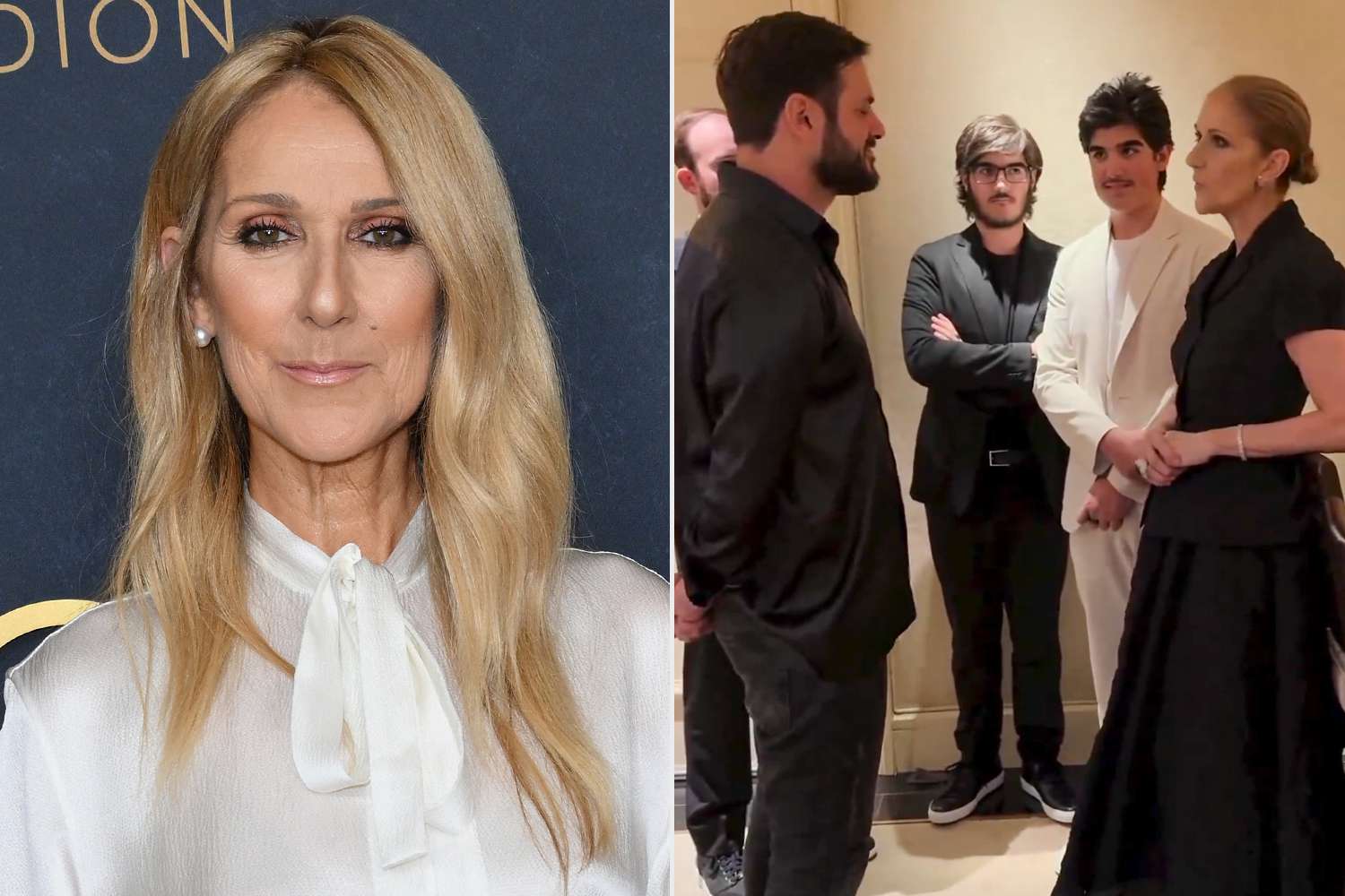 Céline Dion Makes Rare Public Appearance With Twins at Hauser Concert