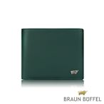 【BRAUN BUFFEL 德國小金牛】台灣總代理 魅惑 12卡中間翻透明窗短夾-植物園綠/BF508-317-BGA