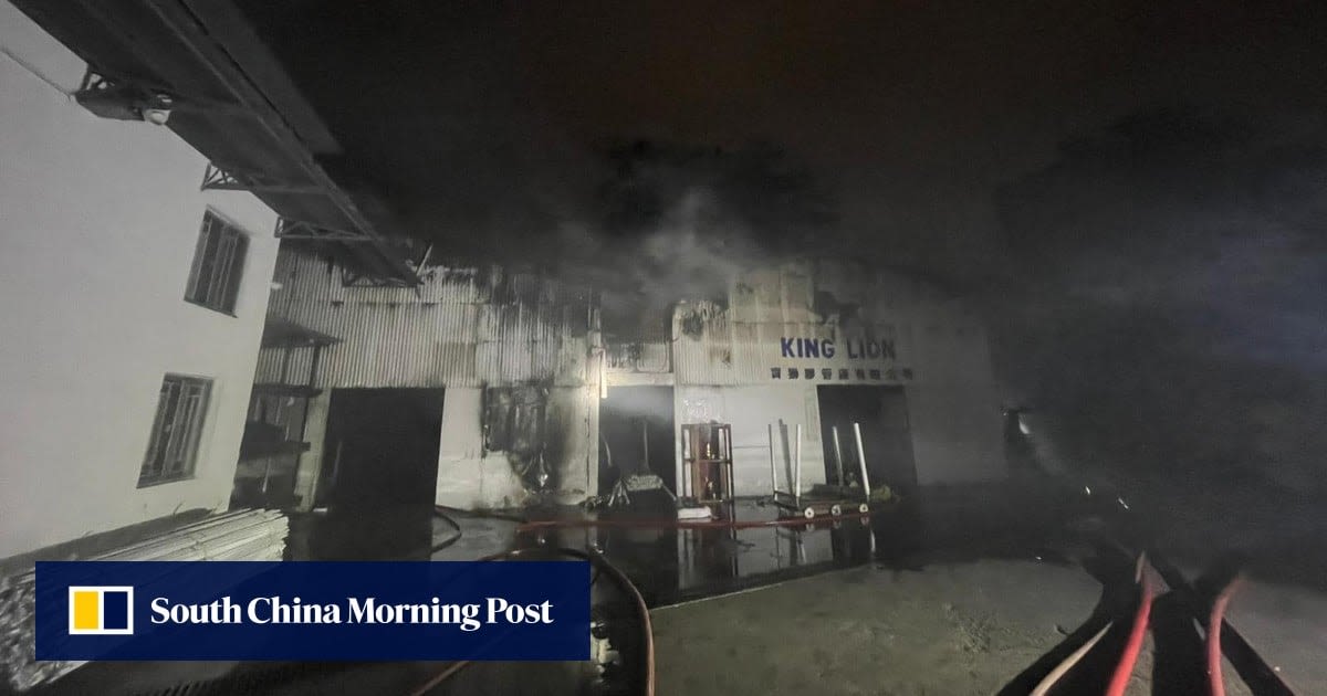 Hong Kong worker, 61, suffers major burns in factory fire; 3 others escape