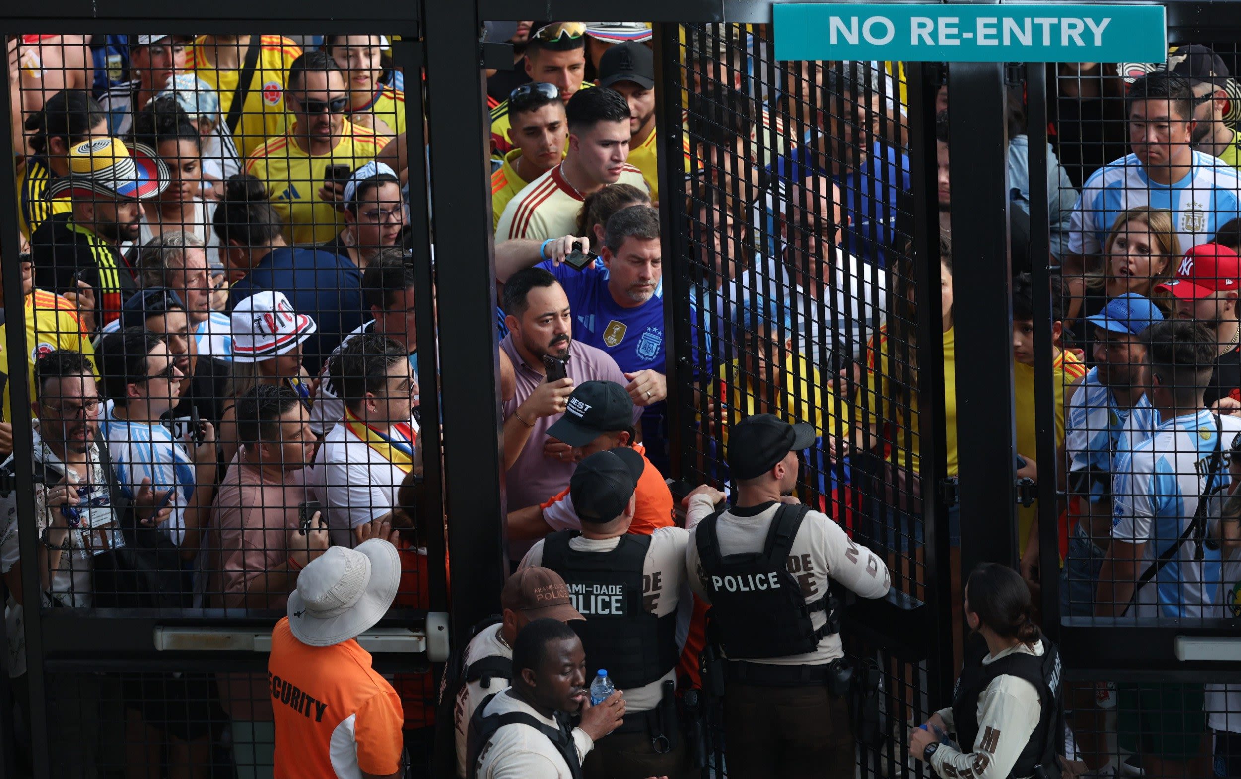 Copa America final delayed after ‘unruly fans’ breach security gates