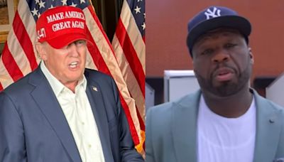 50 Cent usa foto de Donald Trump en concierto tras atentado