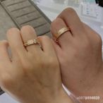 【日本二手】Tiffany/蒂芙尼 18k玫瑰金 經典雙T戒指無鑽閉口窄式男女對戒