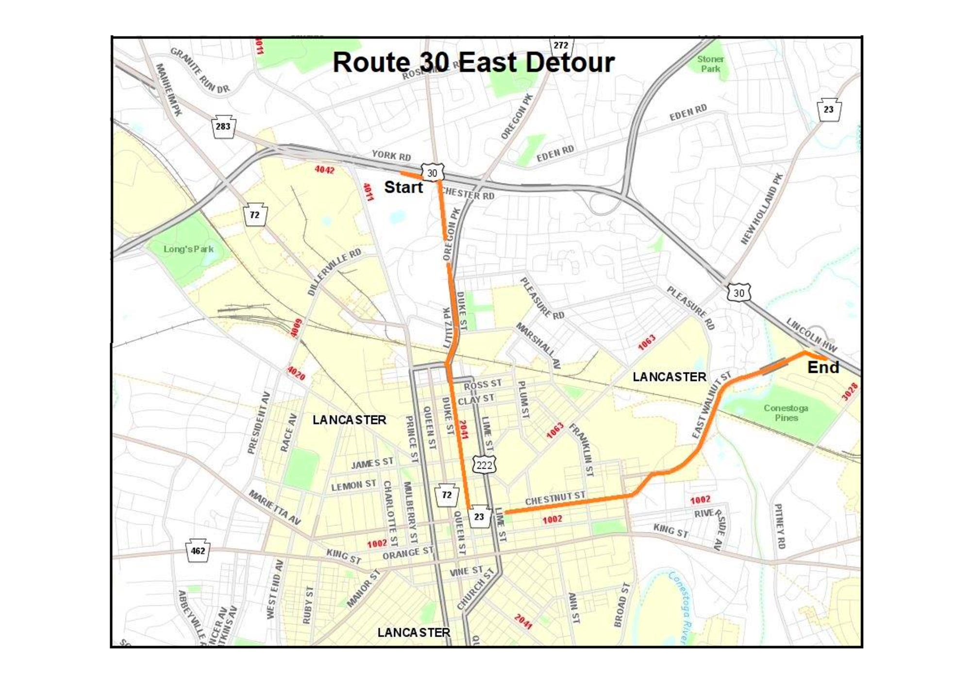 Avoid Routes 30 & 222 in Lancaster County this weekend: Detours set for bridge demolition