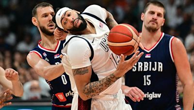 Anthony Davis continues to make case for starting spot over Joel Embiid as Team USA cruises to win over Serbia