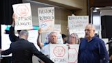 Newfoundland fishers protest interrupts environment ministers' press conference