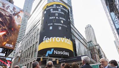 Las acciones de Ferrovial caen un 1,82 % en su debut en el Nasdaq neoyorquino