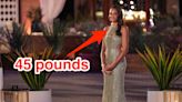 'Bachelorette' star Michelle Young wore a dress on the show that strapped 45 pounds of weight around her neck