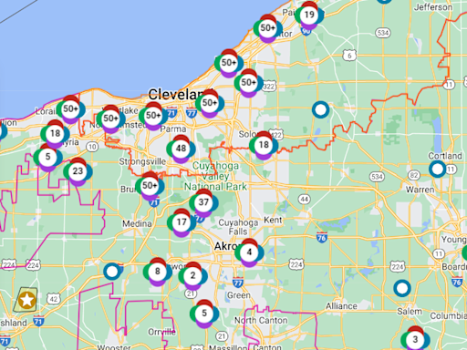 Storms hit Northeast Ohio, knocking out power for thousands as tornado sirens ring out