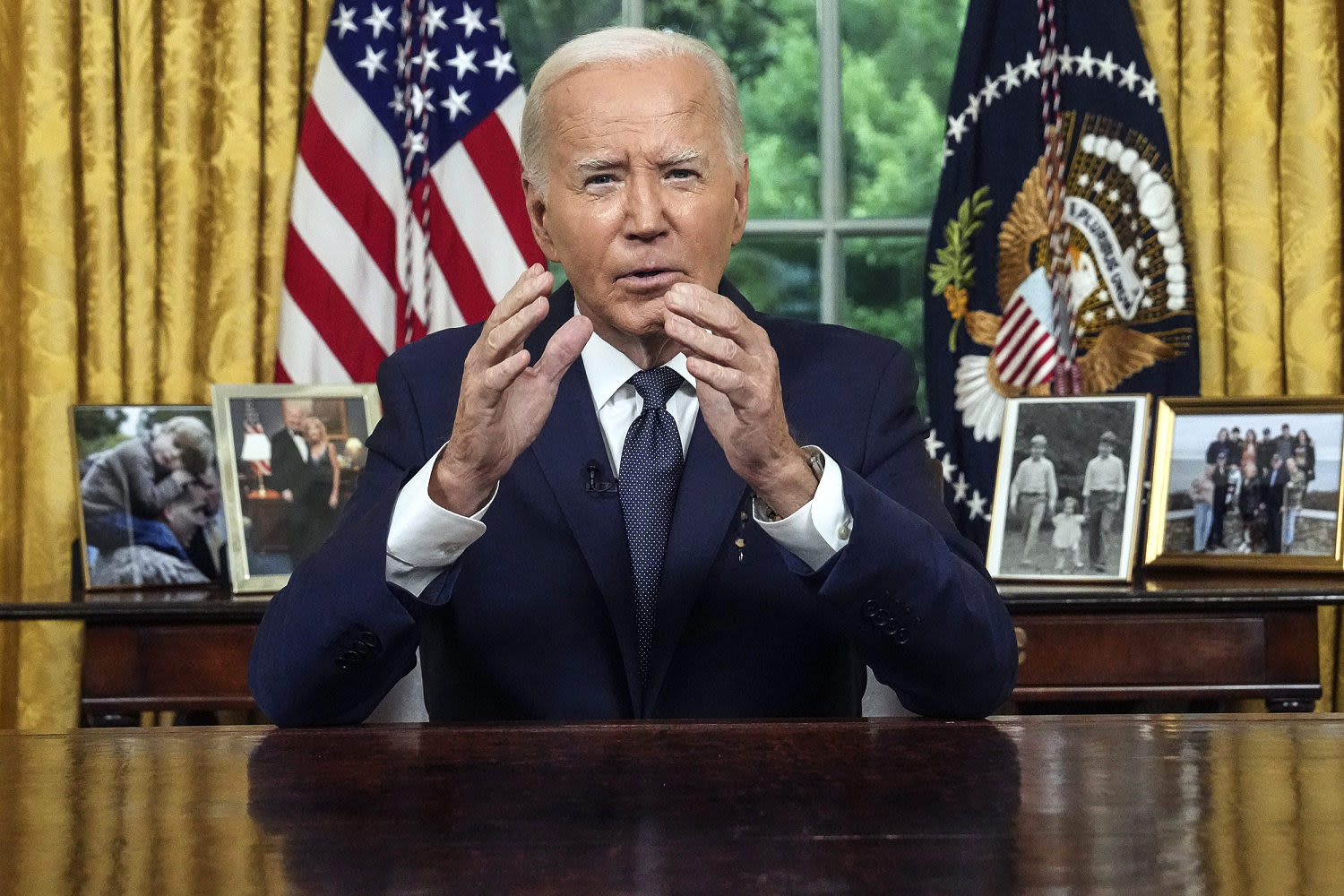 From Oval Office, Biden forcefully condemns political violence, attempted Trump assassination