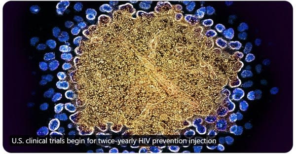 U.S. Clinical Trials Begin for Twice-Yearly HIV Prevention Injection, NIH Reports