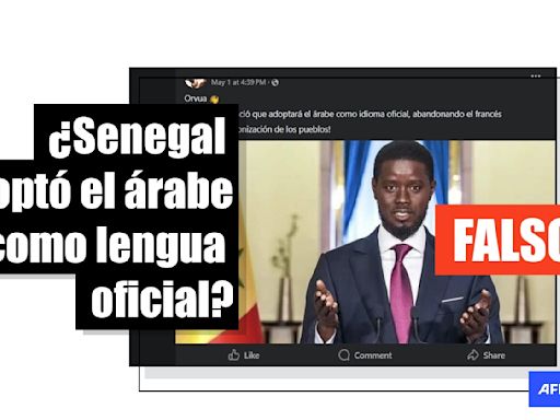 Senegal no ha decretado el árabe como lengua oficial; el idioma del país sigue siendo el francés