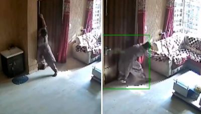 Caught on cam: Brave woman single-handedly stops robbery, protects her house against 3 people in Amritsar