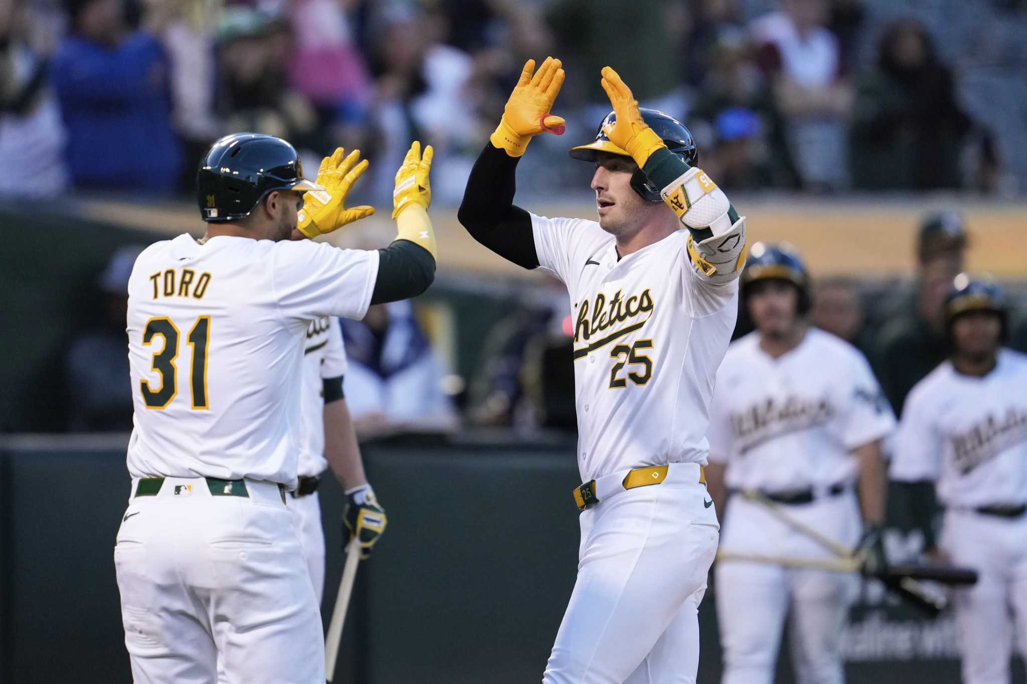 Brent Rooker's 2-run homer leads A's to fifth straight win, 3-1 over Marlins