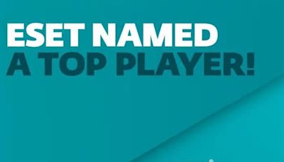 ESET has been recognized as a Top Player in Radicati Market Quadrant for the fifth consecutive year