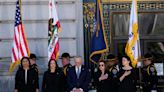 ‘Great American hero’ Dianne Feinstein honoured by Kamala Harris and Nancy Pelosi at San Francisco memorial