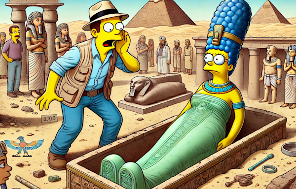 Egyptians Predicted 'The Simpsons': Marge Seemingly Depicted On A 3,000-Year-Old Sarcophagus