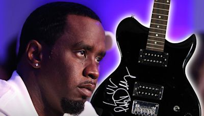 Diddy's Puff Daddy 'Bad Boy 4 Life' Signed Guitar Hits Auction Block