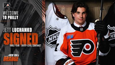 Flyers Sign Forward Jett Luchanko to Three-Year Entry-Level Contract | Philadelphia Flyers