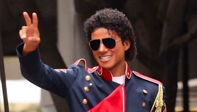 Jaafar Jackson Embodies Uncle Michael Jackson, Climbs On Top of Car While Filming Upcoming Biopic