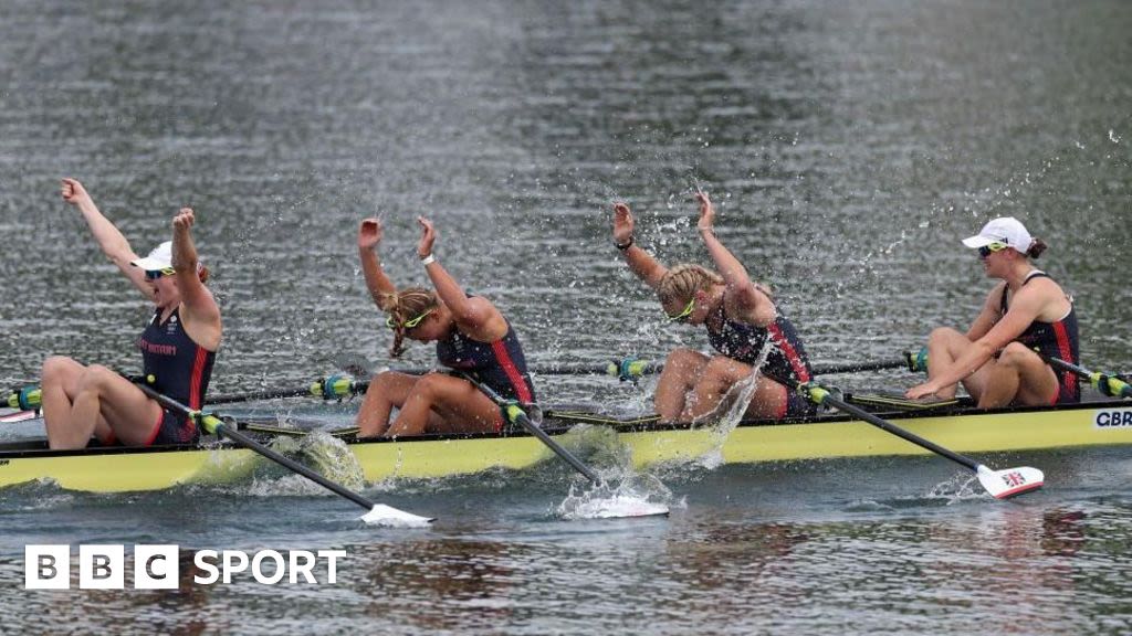 Paris 2024 rowing: Team GB claim gold in women's quadruple sculls after men finish fourth