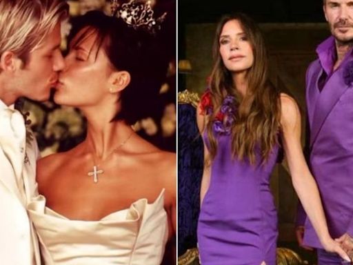 David e Victoria Beckham celebram 25 anos de casados com looks da festa de 1999: "Ainda servem" | Donna