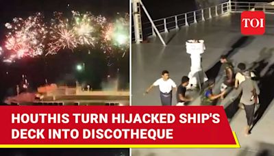 Fireworks, Dance And Music On Hijacked Houthi Ship As...Party On Shia Festival | International - Times of India Videos