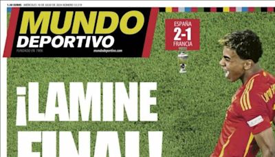 Lamine Yamal y el sublime pase de España a la final de la Eurocopa, protagonistas de las portadas deportivas de hoy