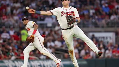 Austin Riley removed from Sunday’s game with left side tightness