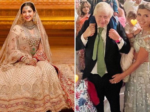 Boris Johnson dances with ex-Austrian PM as he and Tony Blair enjoy India’s ‘wedding of the century’