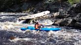 We encountered challenging falls on the Machias River