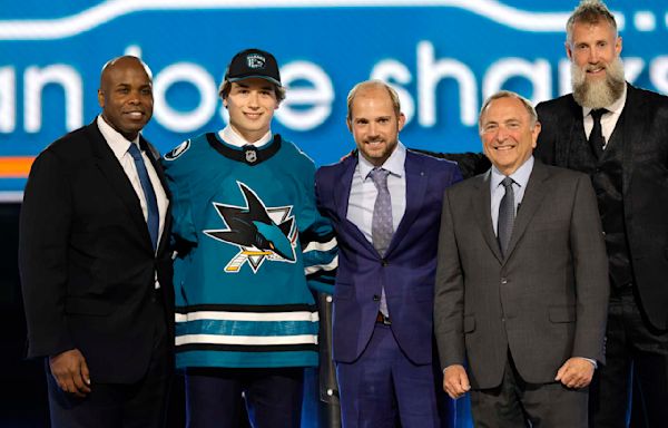 Macklin Celebrini selected No. 1 by San Jose at NHL draft where Las Vegas and hockey royalty mix