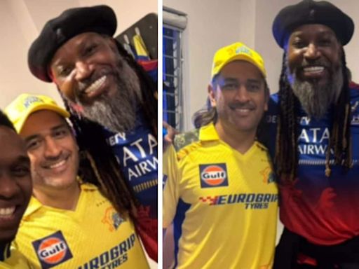 Dwayne Bravo's 'Fan Moment' With MS Dhoni and Chris Gayle | WATCH - News18
