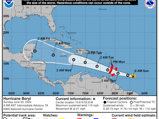 Beryl se convierte en un ‘muy peligroso’ huracán de categoría 3; amenaza al sureste del Caribe