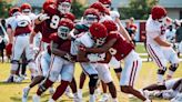 Two starters off to the side during Arkansas football's seventh fall practice