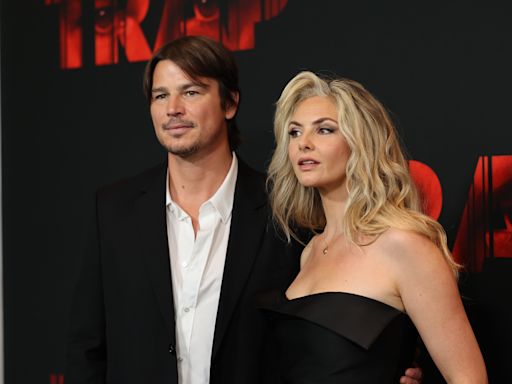 Josh Hartnett and Wife Tamsin Egerton Share Sweet Smooch at the ‘Trap’ Premiere