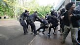 Police clear protesters from Portland State University library