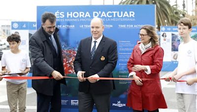 Alberto II de Mónaco inaugura la exposición que reivindica las áreas márinas protegidas en el Mediterráneo